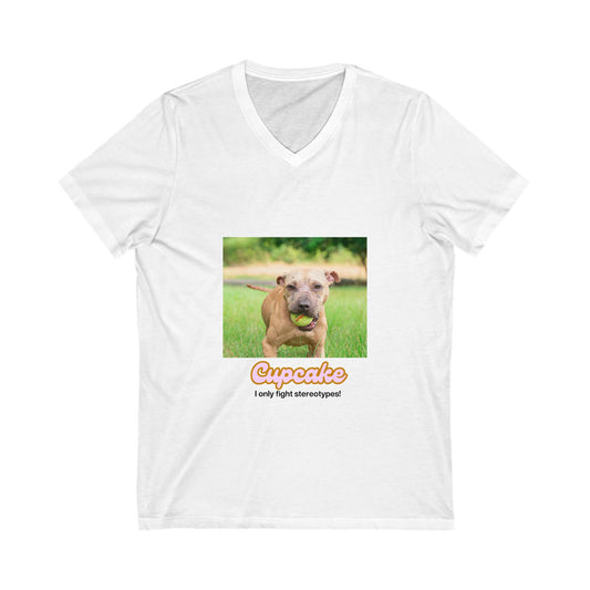 Unisex Jersey Short Sleeve V-Neck Tee